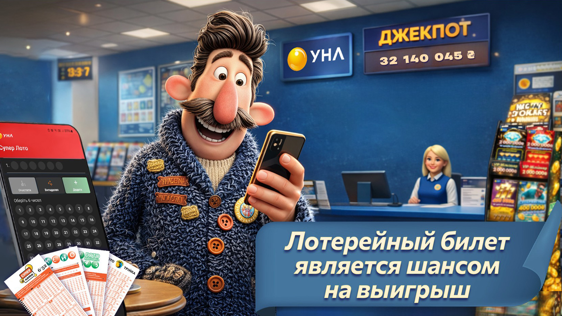 Лотерейный билет является шансом на выигрыш