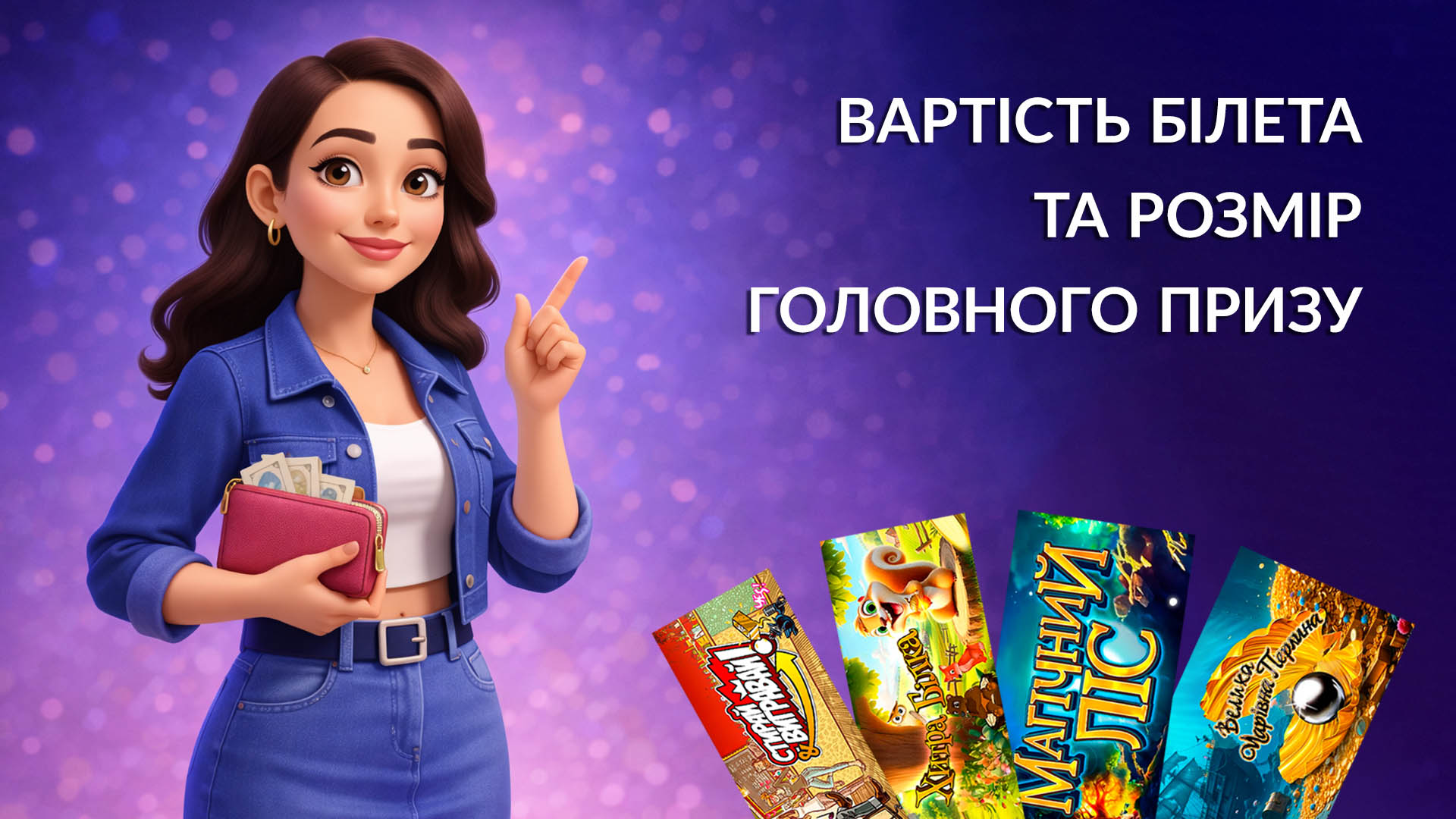Вартість білета та розмір головного призу
