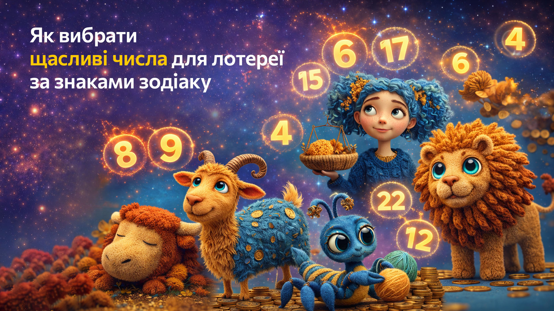 Як вибрати щасливі числа для лотереї за знаками зодіаку