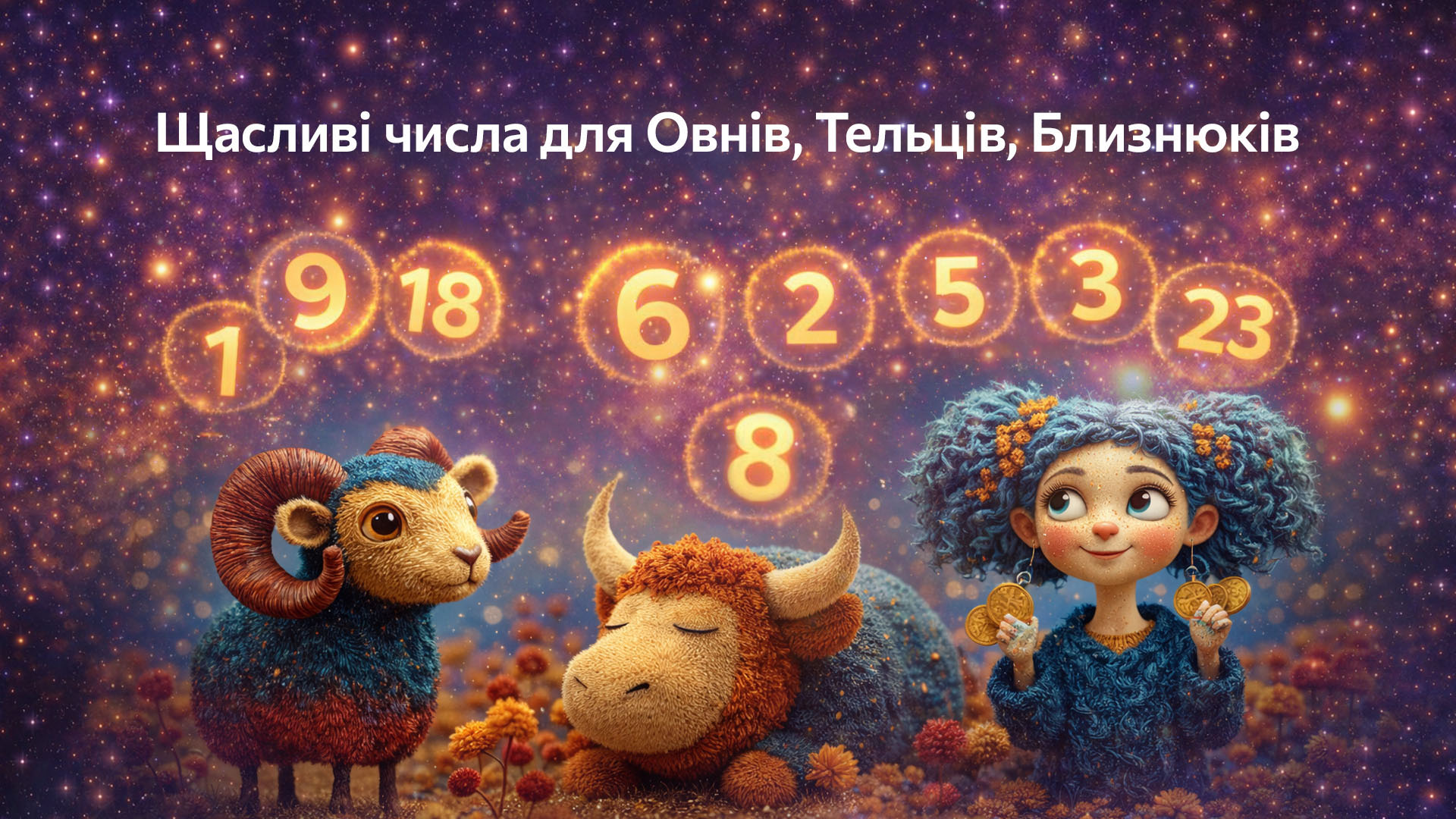 Щасливі числа для Овнів, Тельців, Близнюків