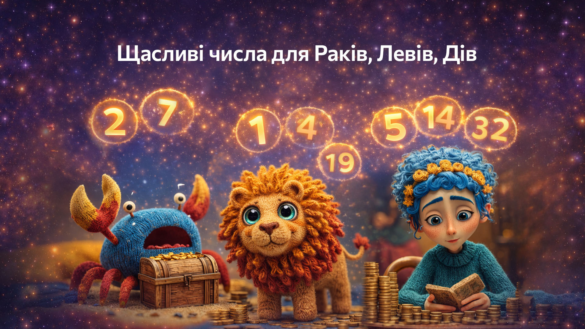 Щасливі числа для Раків, Левів, Дів