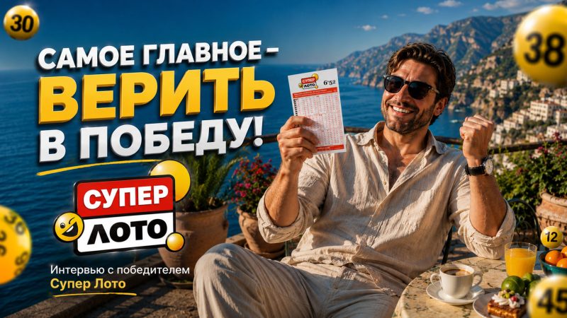 Многотиражный билет принёс игроку 71 540 грн в Супер Лото: победитель рассказал о своём подходе к игре