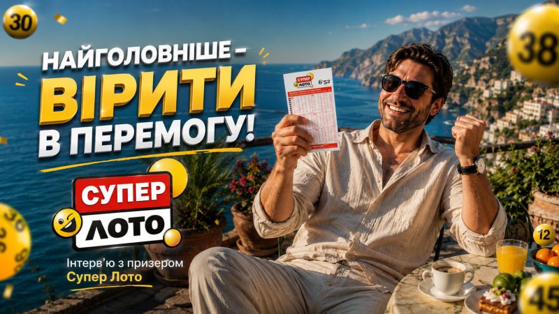 Багатотиражний білет приніс гравцю 71 540 грн у Супер Лото: переможець розповів про свій підхід до гри