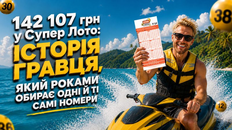 142 107 грн у Супер Лото: історія гравця, який роками обирає одні й ті самі номери