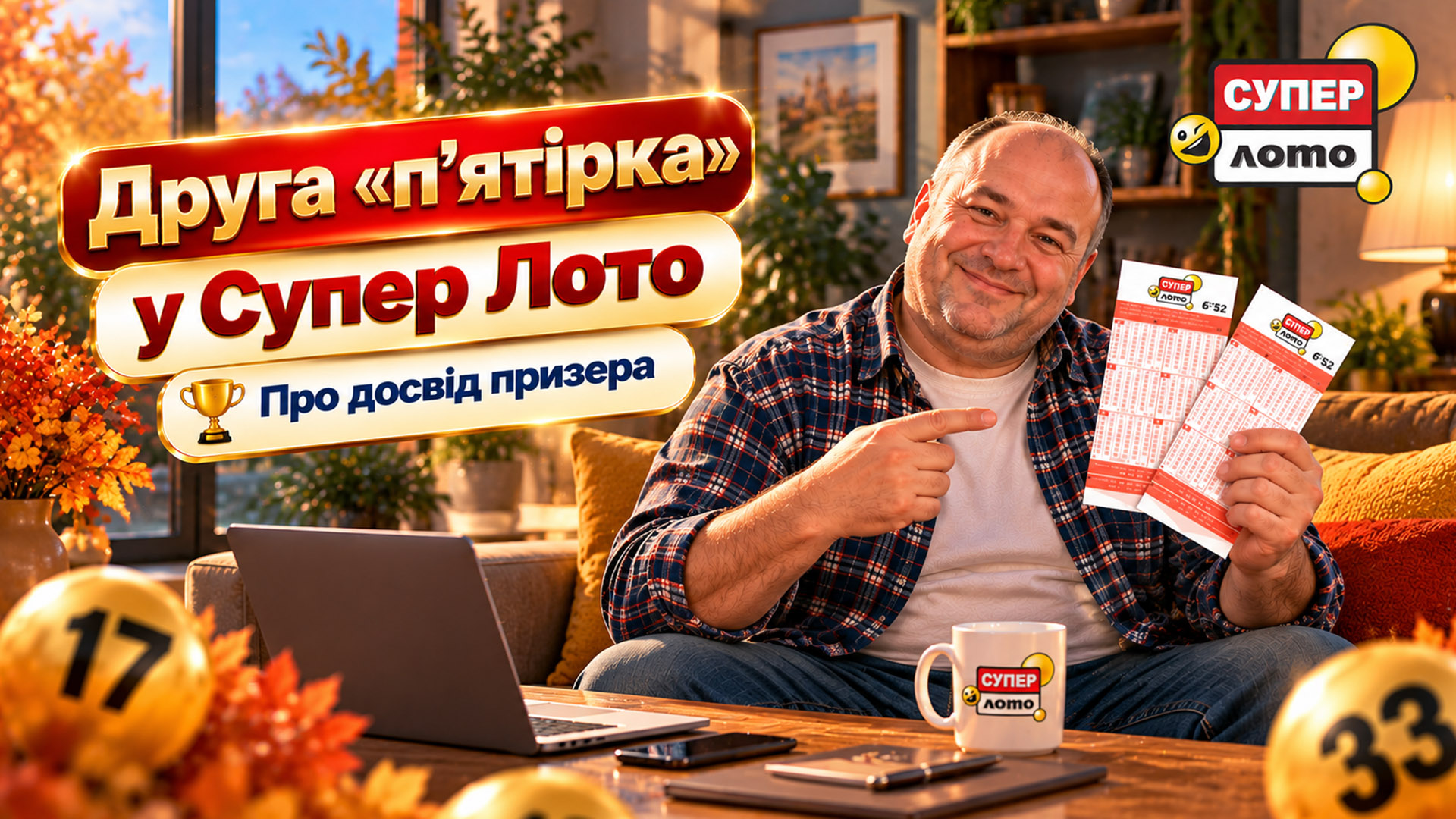 Друга «п’ятірка» у Супер Лото. Про досвід призера