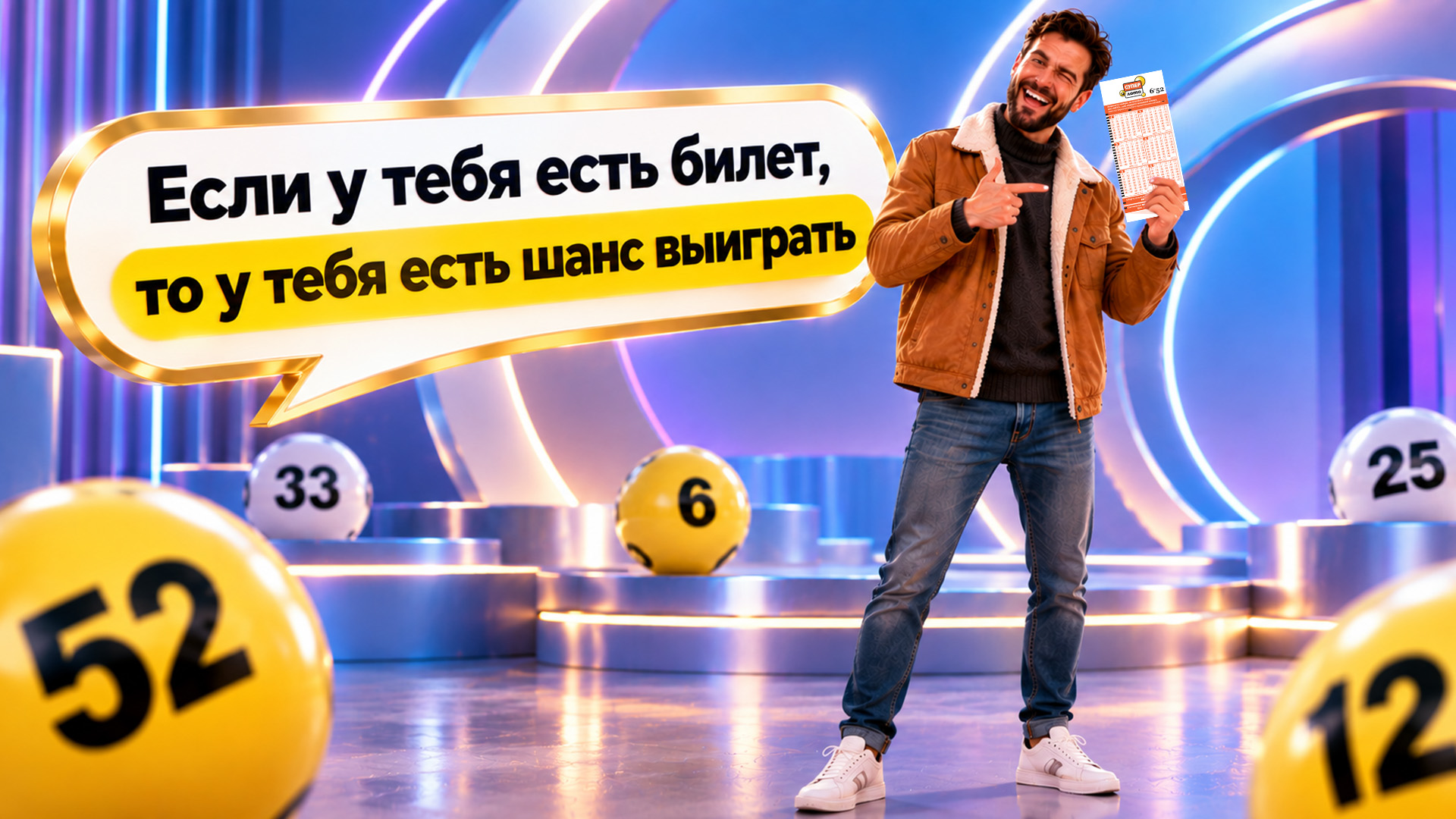 Если у тебя есть билет, то у тебя есть шанс выиграть

