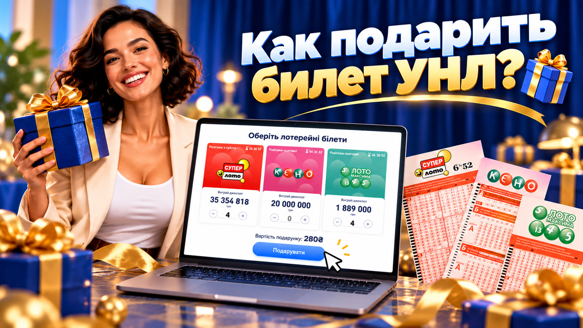 Как подарить билет УНЛ?