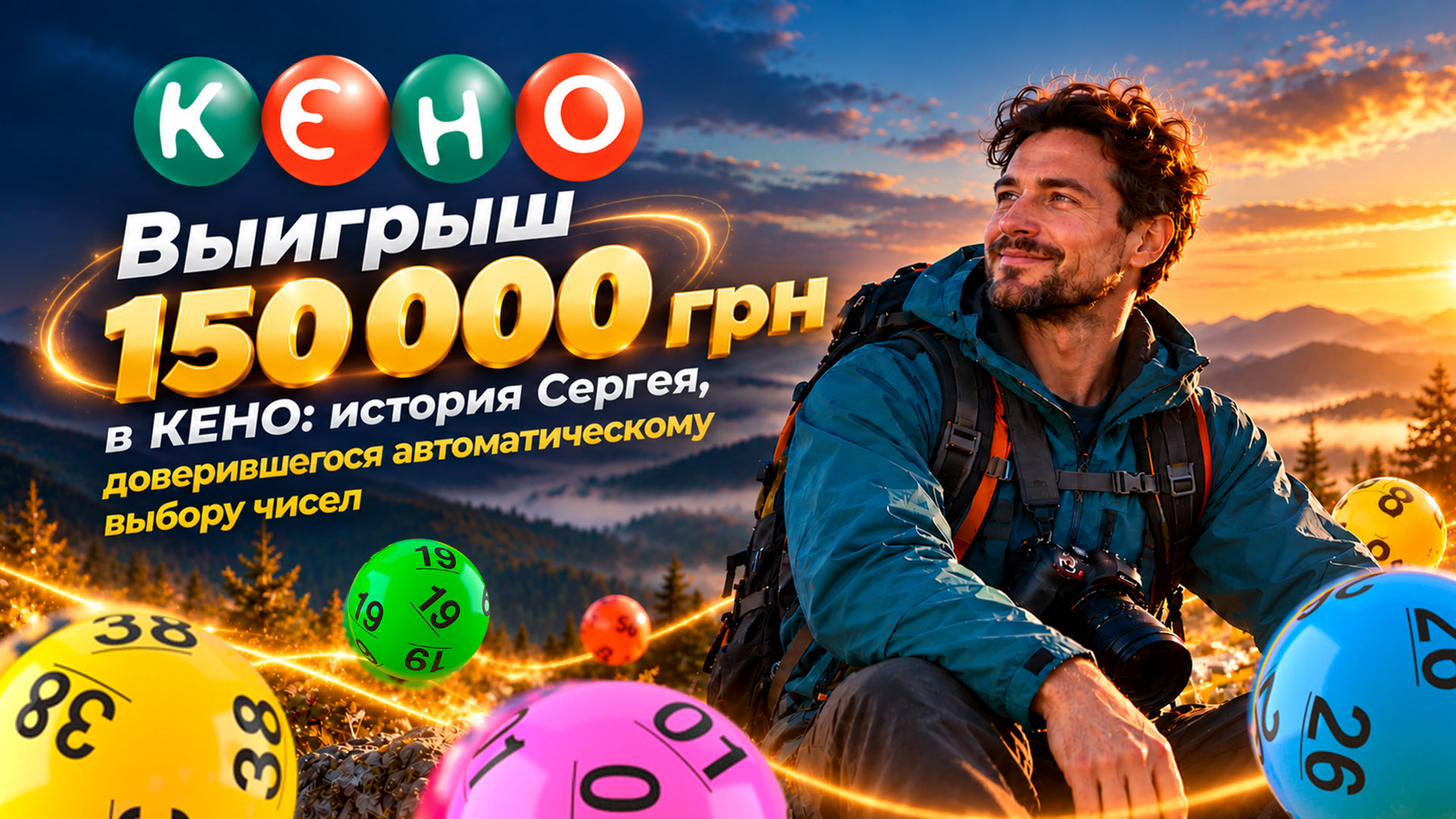 Выигрыш 150 000 грн в КЕНО: история Сергея